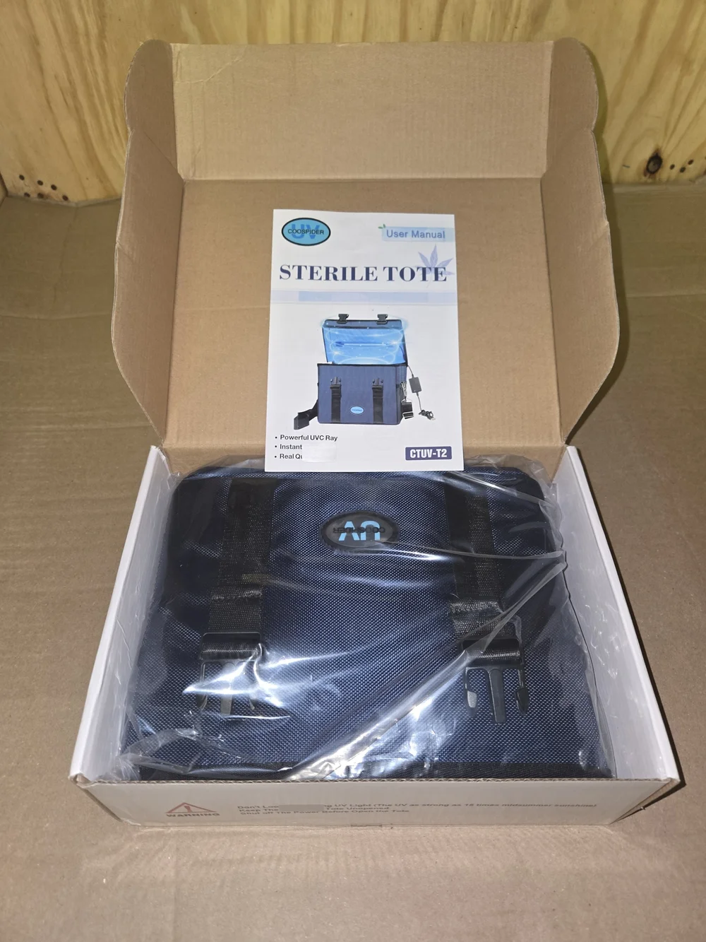 Coospider UV Sterile Tote - Blue